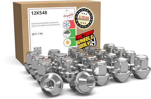 Image of Wheel Accessories Parts 20 Pcs M14x1.5 14x1.5 Thread OEM Style Lug Nuts 1.45 inch Long Chrome 13 /16 inch 21mm Hex Fits Ford Mustang Explorer Maverick ACPZ-1012-M ｜ 611-007