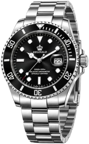 Men's Watch Luminous Watch Quartz Rotatable Bezel Sapphire Glass Silver Stainless Steel Band and Case Waterproof Sports Gold Watch