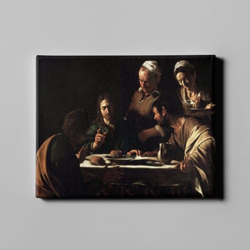 Caravage Supper at Emmaüs 1606 Toile Galerie Extra Large de Spiffing Prints