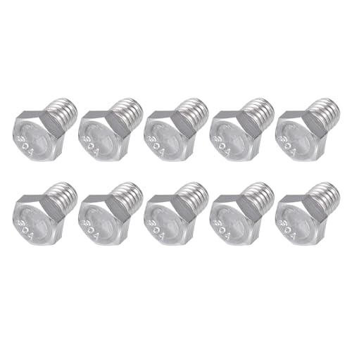 Image of METALLIXITY Hex Head Bolts (3 /8-16 x 1 /2 inch) 20Pcs, 304 Stainless Steel 18-8, Fully Threaded, External Hex Drive, Plain Finish, Hex Head Screw Bolt, Silver