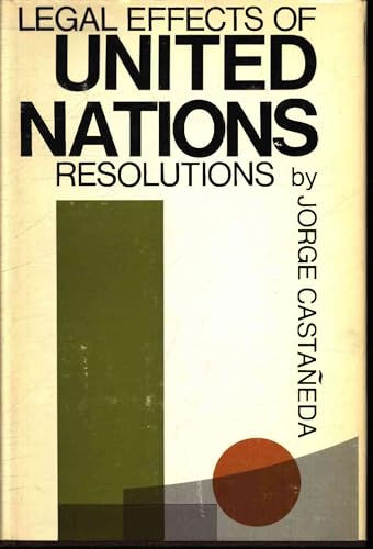 Legal Effects of United Nations Resolutions [German] B000JJXJMS Book Cover