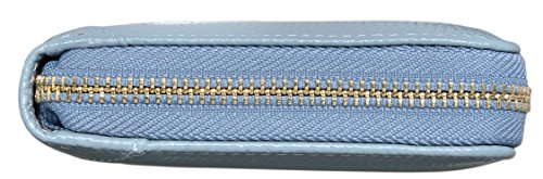 Easyoulife Credit Card Holder Wallet Womens Zipper Leather Case Purse RFID Blocking