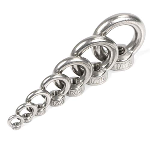 20PCS Heben Ringmuttern, Innenringmutter zum Heben von Edelstahl 304, Pack-of-20, M3