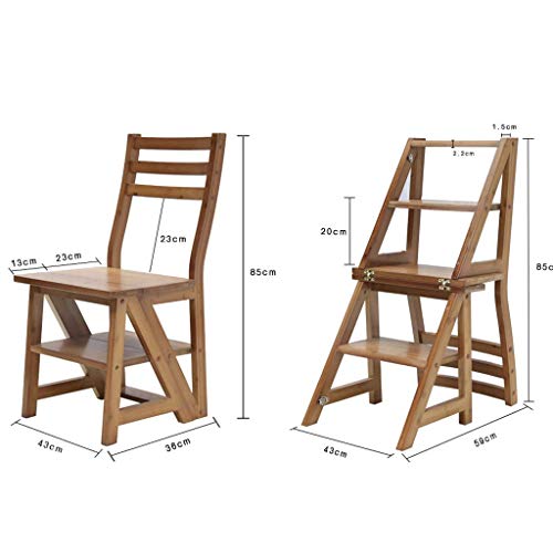 Échelle pliable pour petits espaces avec support de fleur multifonction et tabouret de maison - 5