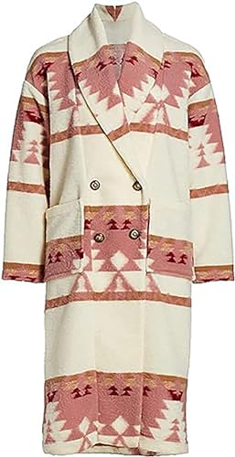 Beth Dutton Pink Coat - Women Outdoor Pink And White Coat