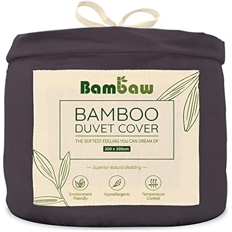 Bambaw Charcoal Double Duvet Cover Set Cover