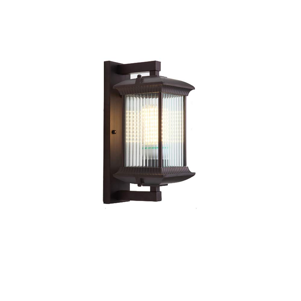 Mur de lanterne de plein air étanche IP44 vintage applique or pour décoration café loft