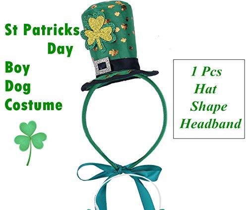 St Patrick's Day Hat For Dogs And Buffalo Plaid St. Patty's Green Dog Bandana #TOP2