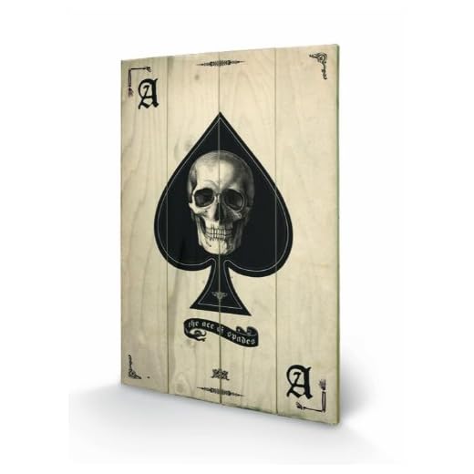 Rustic Ace of Spades Wood Print