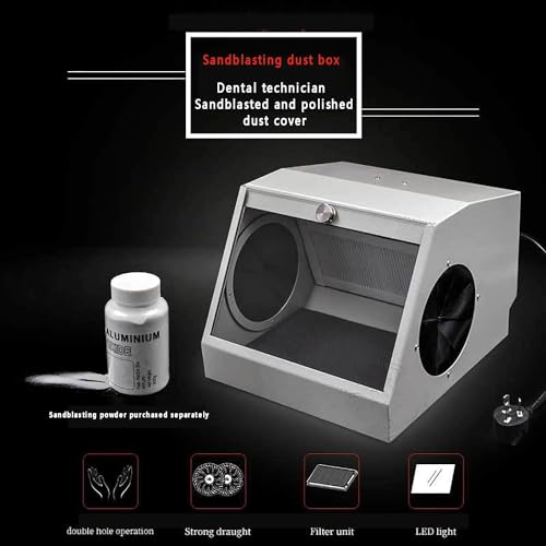 Dentallabor Staubsammler - Modularer Schrank für Sandstrahlen, Ätzen, Schleifen mit Absaugung und Filtration zur Staubbeseitigung