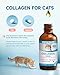 Collagen for Cats - Hip and Joint Supplement, Digestive & Immunity Support, Skin & Coat Health, Liquid Collagen for Cats with MSM, Glucosamine, Coconut Oil, Vitamin E, Roast Chicken Flavored, 60ml
