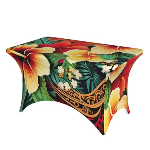 Nappe de table imperméable stretch élasthanne hawaïenne 1,2 m - 2