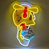 Letrero LED de neón con calavera de faro fantasma, alimentado por USB, para decoración de pared, luz nocturna de neón con huesos de faro, regulable, para decoración de fiesta, Halloween y regalos de cumpleaños 2
