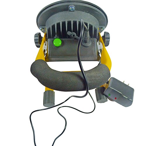 LED Work Light with Rechargeable Battery for Cordless Power - 3 Modes: Low Beam, High Beam and Strobe