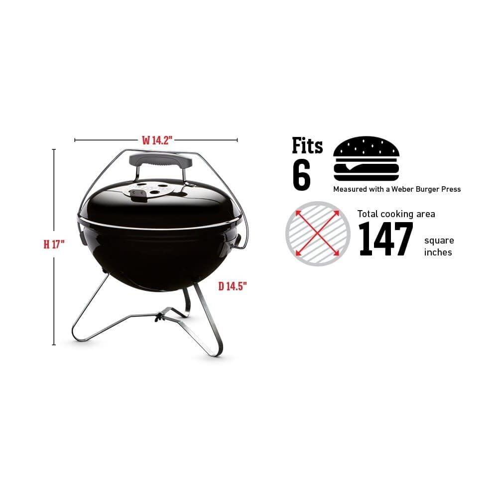Amazon.com : Weber Smokey Joe Premium 14-Inch Slate Blue