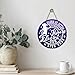 Bolisom Funny Kitchen Front Door Sign, Clean Up After Yourself House Elves Don't Live Here Wood Hanger Home Decor, Purple Fantasy Wizardry Wooden Wreath Indoor Wall Hanging Decoration