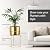 LB2 Gold Metal Planter with Removable Stand, Set of 2 11.5 inch & 8.5 inch, Mid Century Planter pots for Living Room, Office, Garden or Balcony, Flower Pot Decorative Gift with Brass Finish