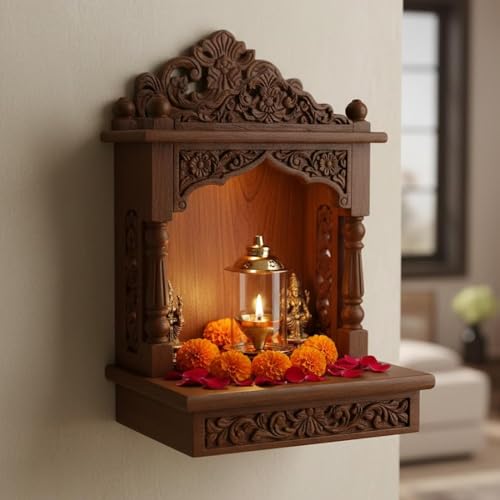 Image of Klassic Akshi Navjyoti 4-Inch Brass Diya with Borosilicate Glass Shade for Home & Mandir, Decorative Brass Oil Lamp Lantern Diya with Glass Cover, Wick Holder & Gold Lid (Pack of 2, Golden)