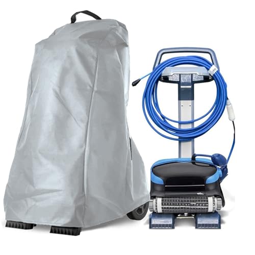 Copertura per Pulitore Piscina Robot ,Impermeabili Protettiva per Pulizia Delle Piscine ,210D /420D Oxford Telo di Coperture per Robot Piscina Aspirapolvere con Coulisse(Size:420D:56*66*107cm,Color:Gr