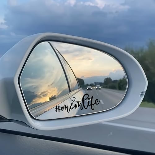 Image of Miarita 3X Mom Life Car Decal - Cute Vinyl Sticker for Rearview Mirror, Laptop, Bottle, Window - Mother's Day Gift - Car Stickers and Decals for Women, Aesthetic Car Accessories - 1.53x4 in Black