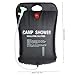 lnnlikk Camp Shower Solar Heating Portable Shower 5 Gallons Camping Bag with Removable Hose ＆ On/Off Head Solar Outdoor Showers for Camping Beach Swimming