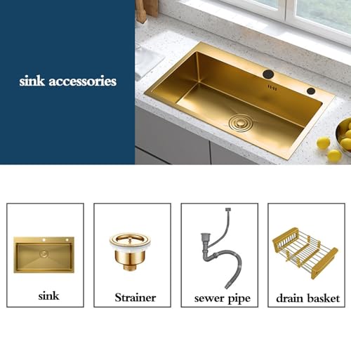 Fregadero utilitario de doble agujero con cesta de drenaje de sifón de acero inoxidable, lavabo grande y pequeño para cocina, restaurante, despensa, apartamento