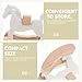 Abaodam Small Wooden Horse Toy Mini Wooden Rocking Horse Statue Rocking Chair Desktop Ornament Doll House Rocking-Horse Mini Chair Dollhouse Furniture for Table Decor
