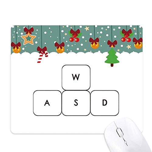 Mouse pad gamer ASWD y alfombrilla de goma para ratón de PC de juego u oficina
