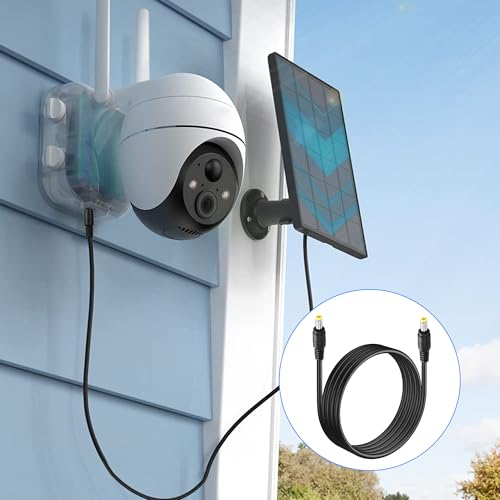 PNGKNYOCN 1.5M DC Stromadapterkabel, DC 5.5x2.5mm Stecker zu Stecker Überwachungskamera Stromverlängerungskabel für CCTV Sicherheitskamera, IP Kamera, LED Streifen（ 2-Pack）