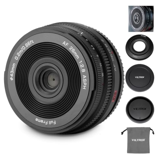 Image of VILTROX 26mm F2.8 EVO Z Full Frame Lens for Nikon Z, Auto Focus Ultra-Thin Pancake Lens for Nikon Z-Mount Cameras Z5 Z50 Z50II Z6 Z6II Z7 Z7II ZFC Z30 Z9 Z8 ZF Z6III