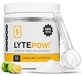 LyteLine Electrolytes Powder - Sea Minerals - Lemon-Lime Hydration Supplement - 90 Servings - Non-GMO, No Calories, No Sugar - Delicious Keto Replenishment Drink Mix - Perfect for Exercising