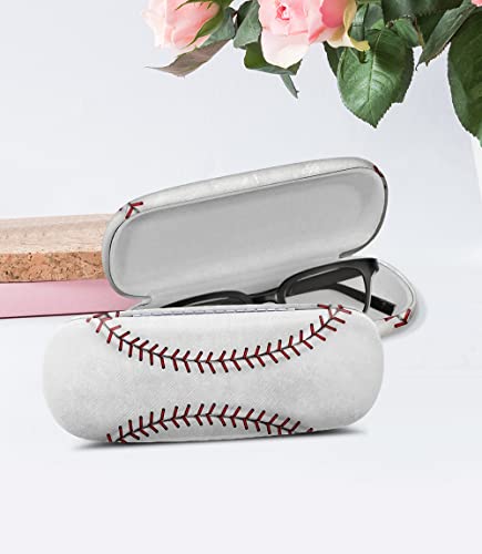 Image of WIRESTER Hard Shell Eyeglasses Case, Clamshell Sunglasses Holder Protective Cover with Microfiber Cloth
