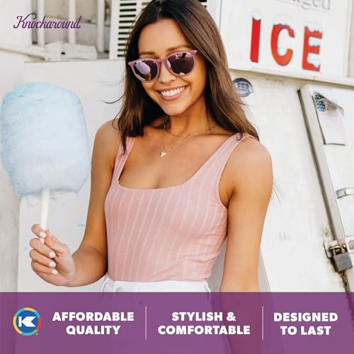 Image of Knockaround Round Trendy Polarized Sunglasses for Women - UV Protection
