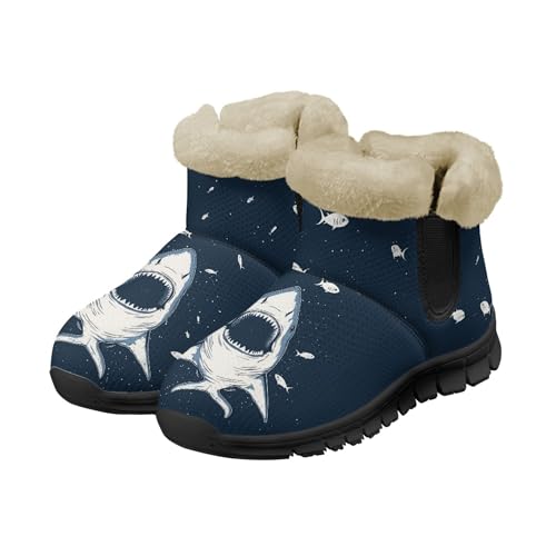 Micoklinlin Snow Boots for Women Men Personalised Lightweight Winter House Shoes Warm Plush Anke Boots Walking Boots