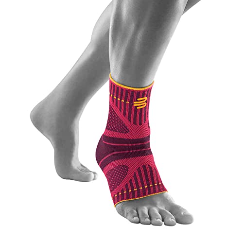 Bauerfeind Sports Ankle Support Dynamic - Ankle Compression Sleeve For Freedom Of Movement - 3D Airknit Fabric For Breathability - Premium Quality & Washable (S, Pink) #TOP1