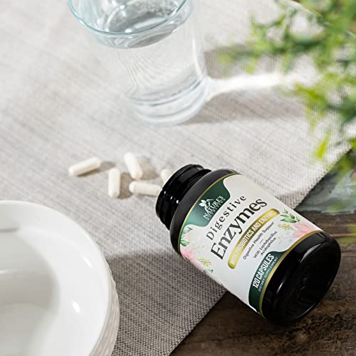 Digestive Enzymes With Probiotics For Digestion - Super Multi Enzyme Supplement With Bromelain, Papain & Lipase For Women And Men - Vegan & Non-Gmo Digestive Health Support For Bloating - 120 Capsules #TOP7