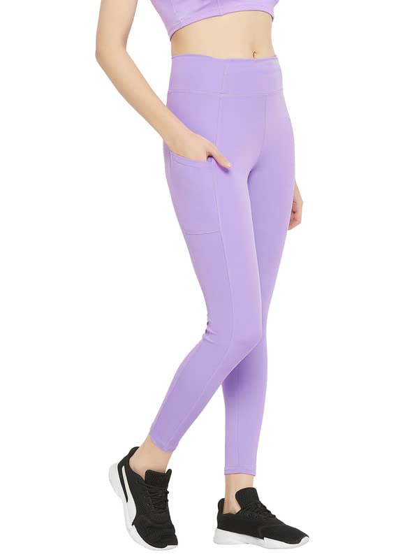 Image of Clovia Women's Snug Fit High-Rise Active Tights