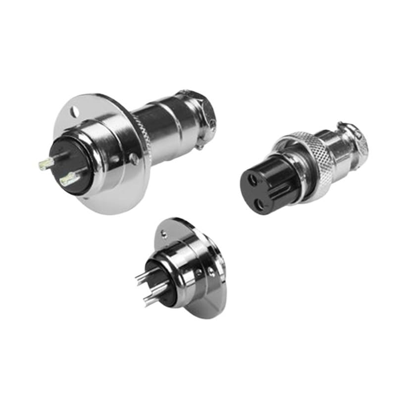 Conector de aviación GX20, socket con 3 pines miniatura 2