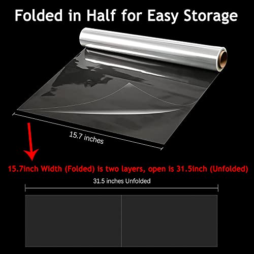Euique Clear Cellophane Wrap Roll 110 Feet Long 31.5 Inches Wide, Cellophane Rolls For Gift Baskets Flowers Food #TOP5