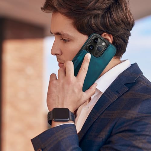 DJDUCK Designed for iPhone 14 Pro Max Case Wallet with Card Holder, [Magnetic Clasp Cover] [RFID Blocking Leather Protection] Shockproof Women Men Cases 6.7 Inch for Apple 14 Pro Max Teal by DJDUCK - Used condition - Image 7