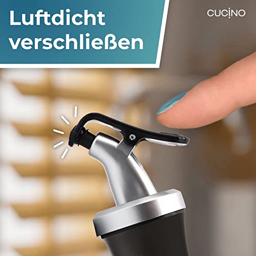 Ölspender Cucino mit Kräutersieb für selbstgemachte Öle