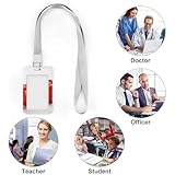 KLWQR Two Red Bell Peppers ID Badge Holder with Adjustable Lanyard Cute Name Badge Reel for Women Work Office Nurses Doctor, Style - Image 4