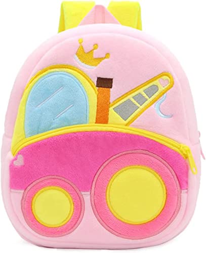 Image of blue tree Cute Boy's and Girl's Plush Bag Medium Quality Full Embroidery Designs Mini Travel Backpack Mango (Mango-Crane)