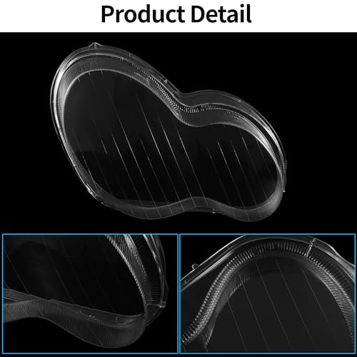 X AUTOHAUX Pair Headlight Lens Cover for Mercedes-Benz C230 2.5L 2006-2007 by X AUTOHAUX - Image 4