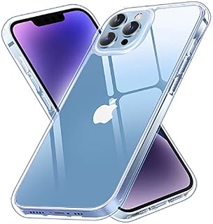 Vimiki Clear Designed for iPhone 13 Pro Max Case, [Never Yellow] [Shockproof Mil-grade Protection] Protective Bumper Hard PC Phone Cases, Thin Slim Fit Cover 6.7-inch 5G 2021, Clear