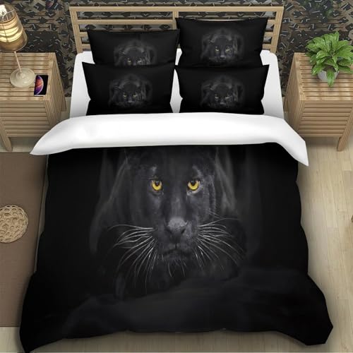 Housse de couette microfibre hypoallergique 3D parure douce super king - 5