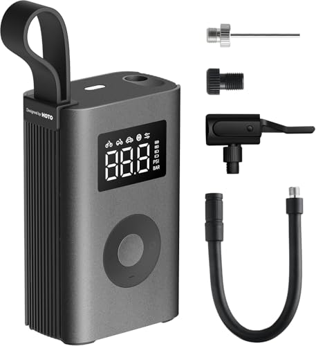 HOTO エアポンプ ADV 電動 空気入れ USB充電式 Type-C 強力 空気抜き 携帯式 大容量バッテリー MAX圧力150psi デジタルディスプレイ LEDライト搭載