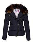  Frieda & Freddies Jacke - Steppjacke - Daune - Kapuze - BLAU 3739 (36)