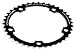 AT T.A. Shimano Ulte Piatto di Ciclismo, Nero, Unica