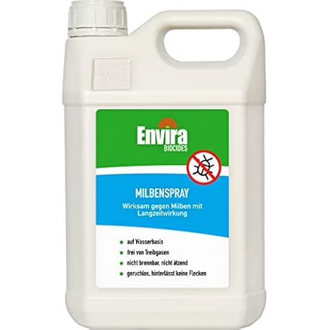 Envira Anti Milben-Spray 5 Liter - Mittel gegen Milben, Hausstaubmilben - Milbenabwehr für Matratzen, Textilien & Polster mit Langzeitwirkung - Geruchlos Cover